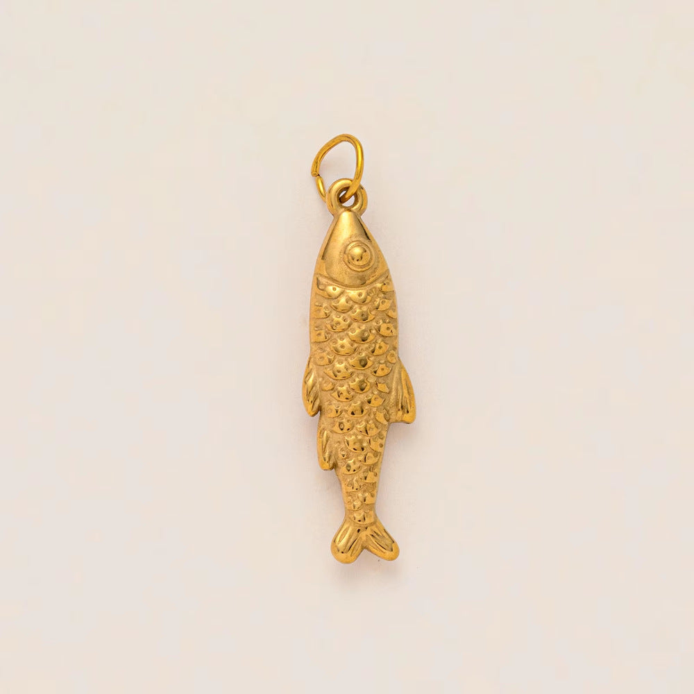 Minimalist 18K Gold Plated Titanium Steel Pendant for Women