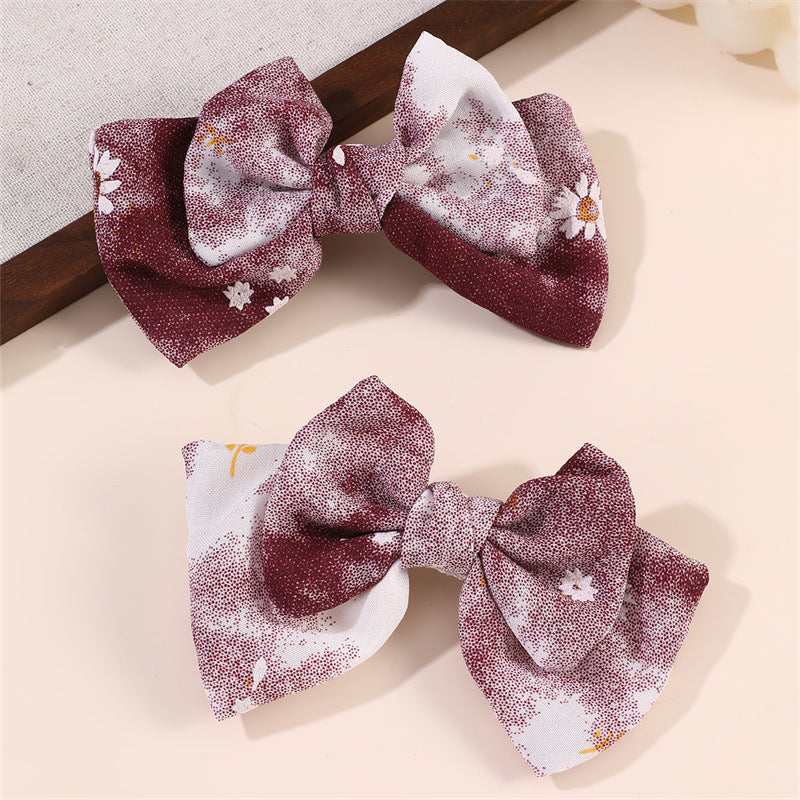 Fermaglio per Capelli da Bambina Stile Naturale Realizzato in Resina Plastica con Dettagli Arricciati e in Rete, Fermaglio a Becco d'Anatra Lavorato a Mano