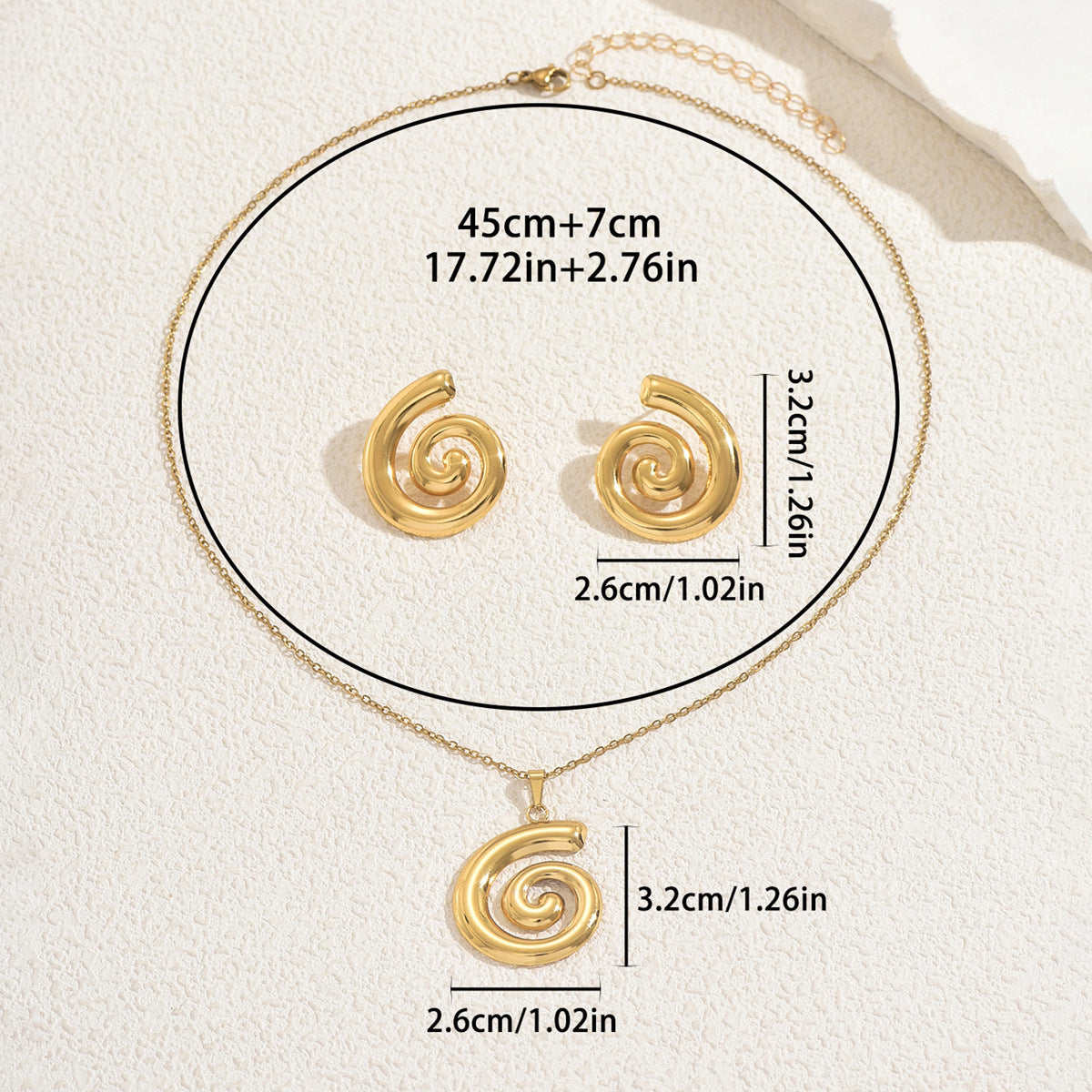 Juego de collar con colgante de círculo geométrico estilo gótico con pendientes para mujer, joyería chapada en aleación