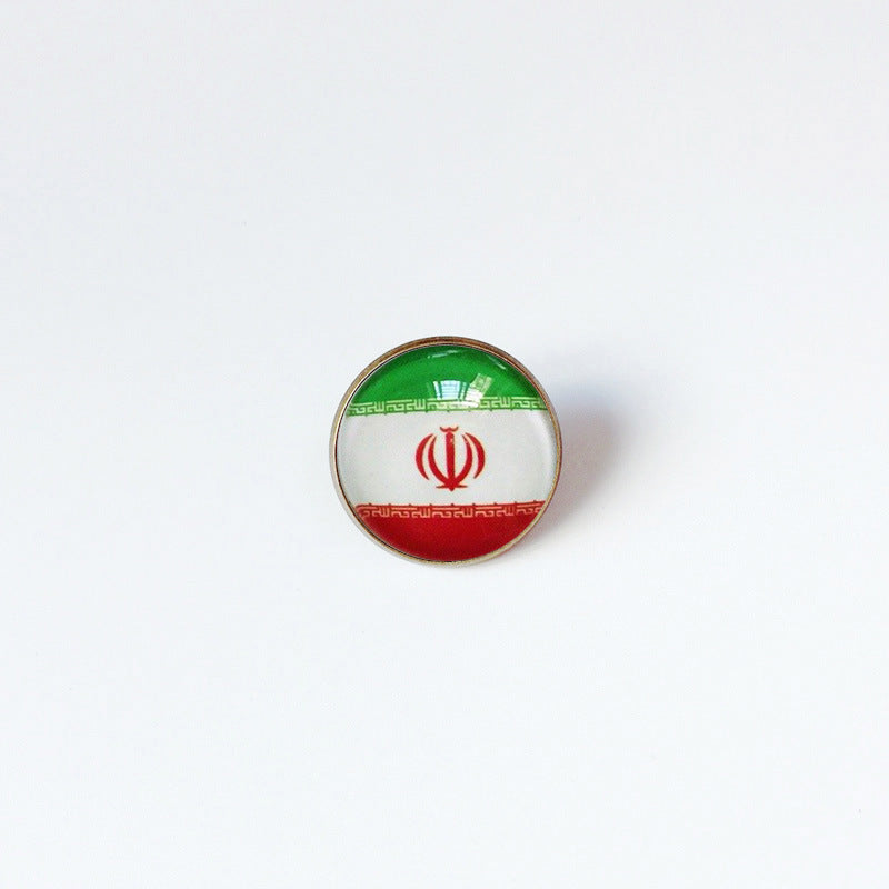 Pin de Solapa de Aleación Esmaltado Personalizado con Diseño de Bandera del Mundo para Hombres y Mujeres