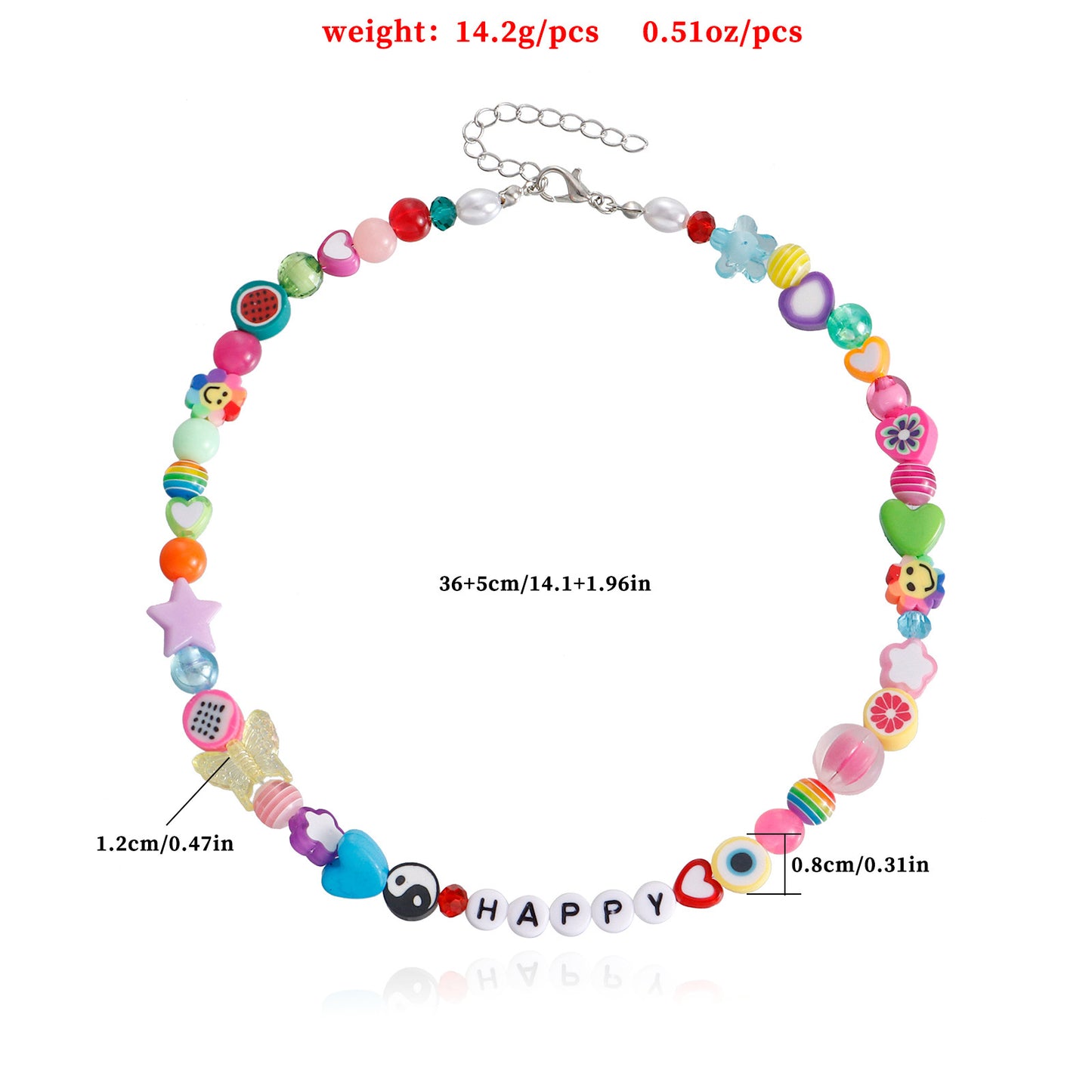 Bohemian Multicolor Alloy Letter Necklace for Women with Geometric Pendant and Plated Finish