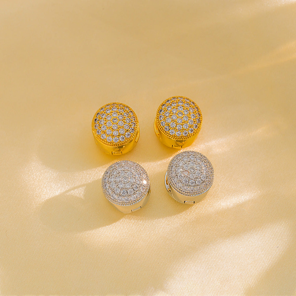Pendientes de acero de titanio chapados en oro con forma de corazón, modernos y minimalistas, para mujer, hipoalergénicos y resistentes a la decoloración