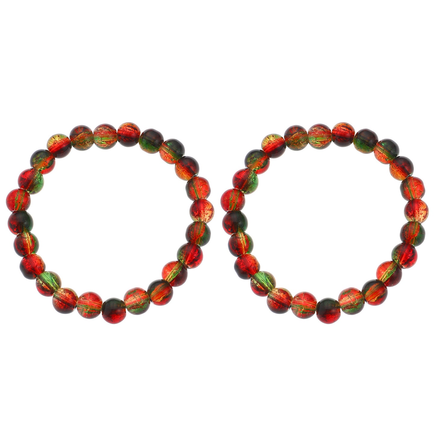 Pulsera redonda minimalista de cuentas para mujer con cuentas de cristal artificial Colección de Navidad Joyería navideña