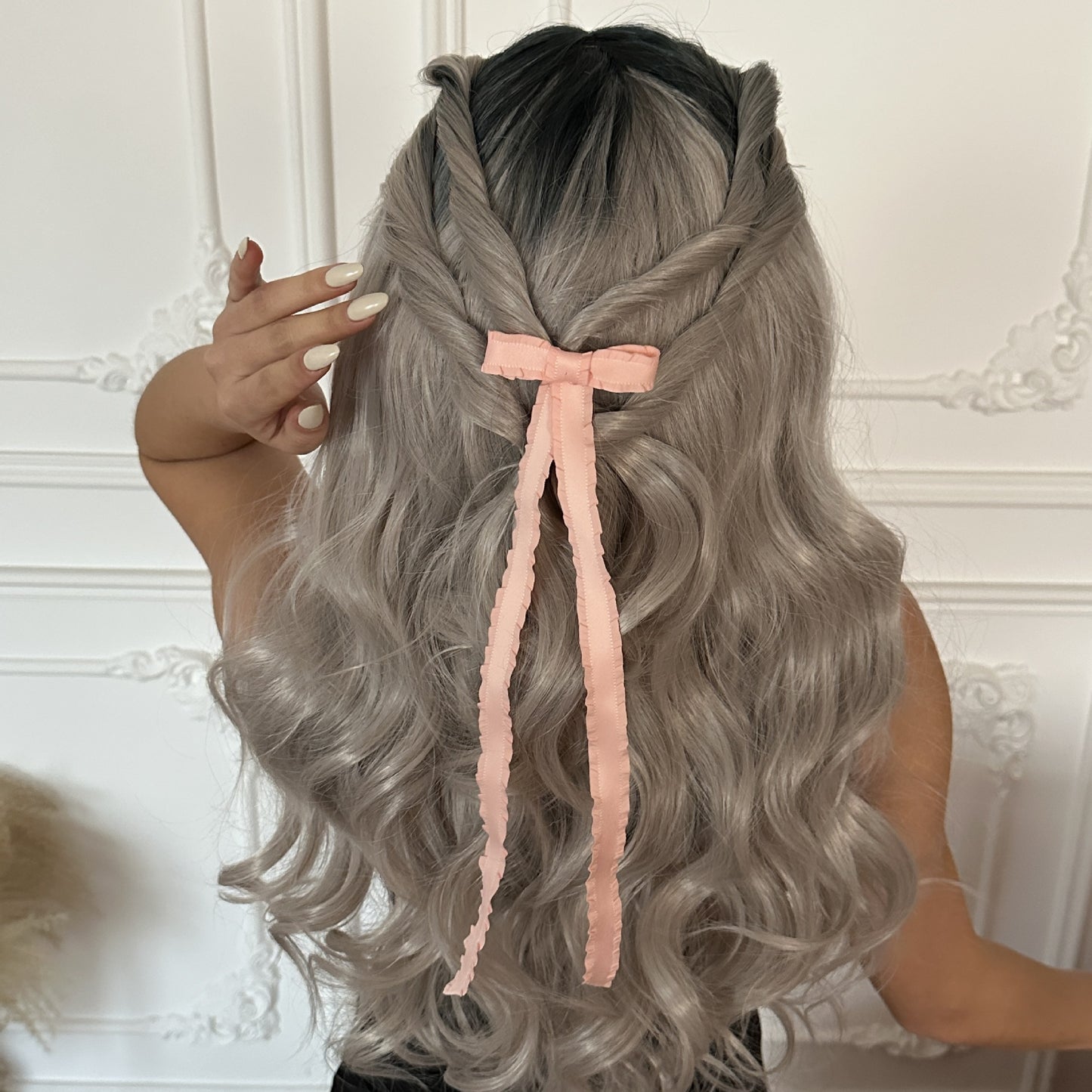 Minimalist Pleated Fabric Bow Hair Clip for Women
