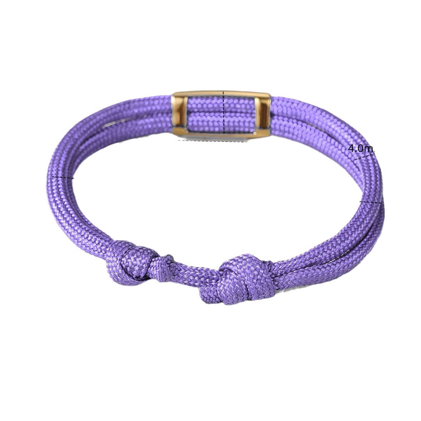 Pulsera trenzada minimalista de paracord con charm de acero de titanio para hombres y mujeres, grabado personalizado, regalo para familiares y festividades