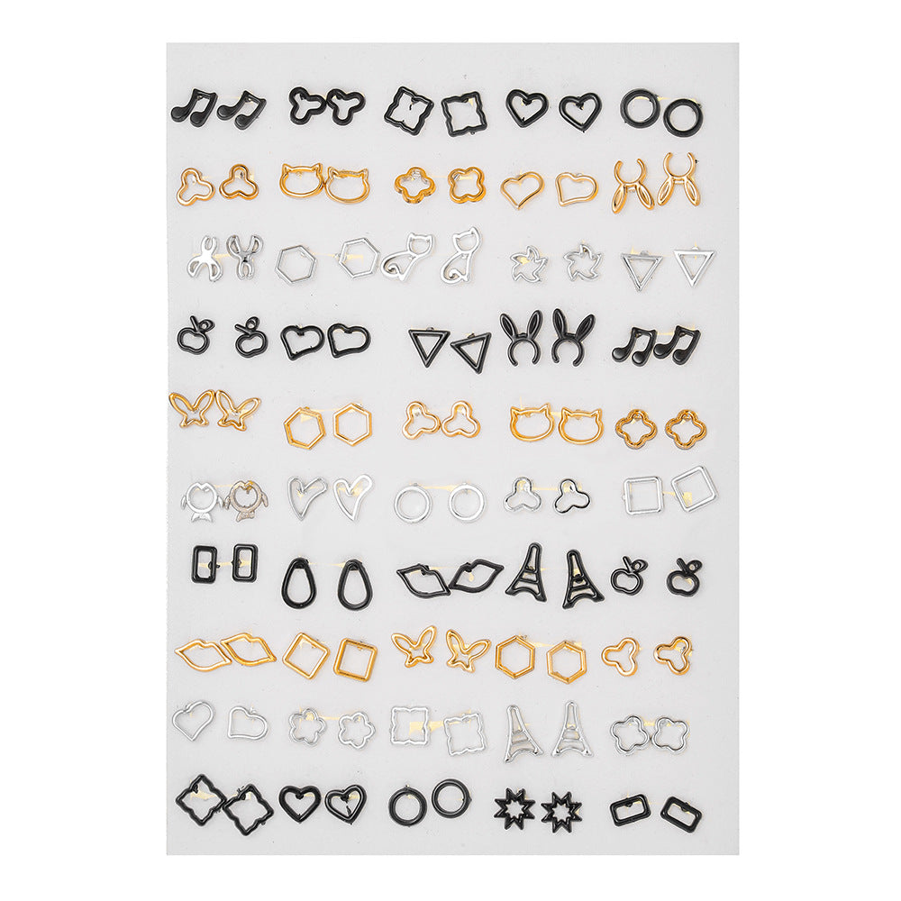 Creative Resin Animal Star Floral Stud Earrings Set for Women