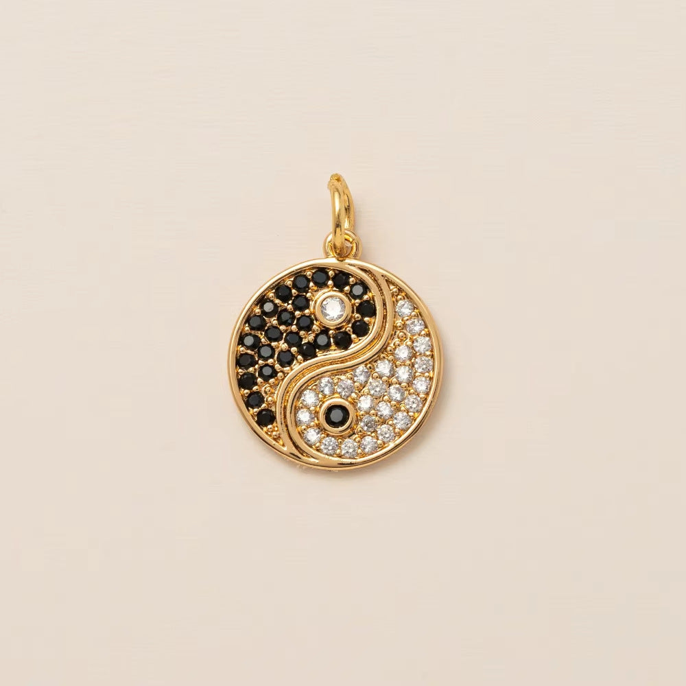 Sweet Gold Plated Stainless Steel Heart Geometric Moon Star Lightning Boot Pendant Necklace for Unisex