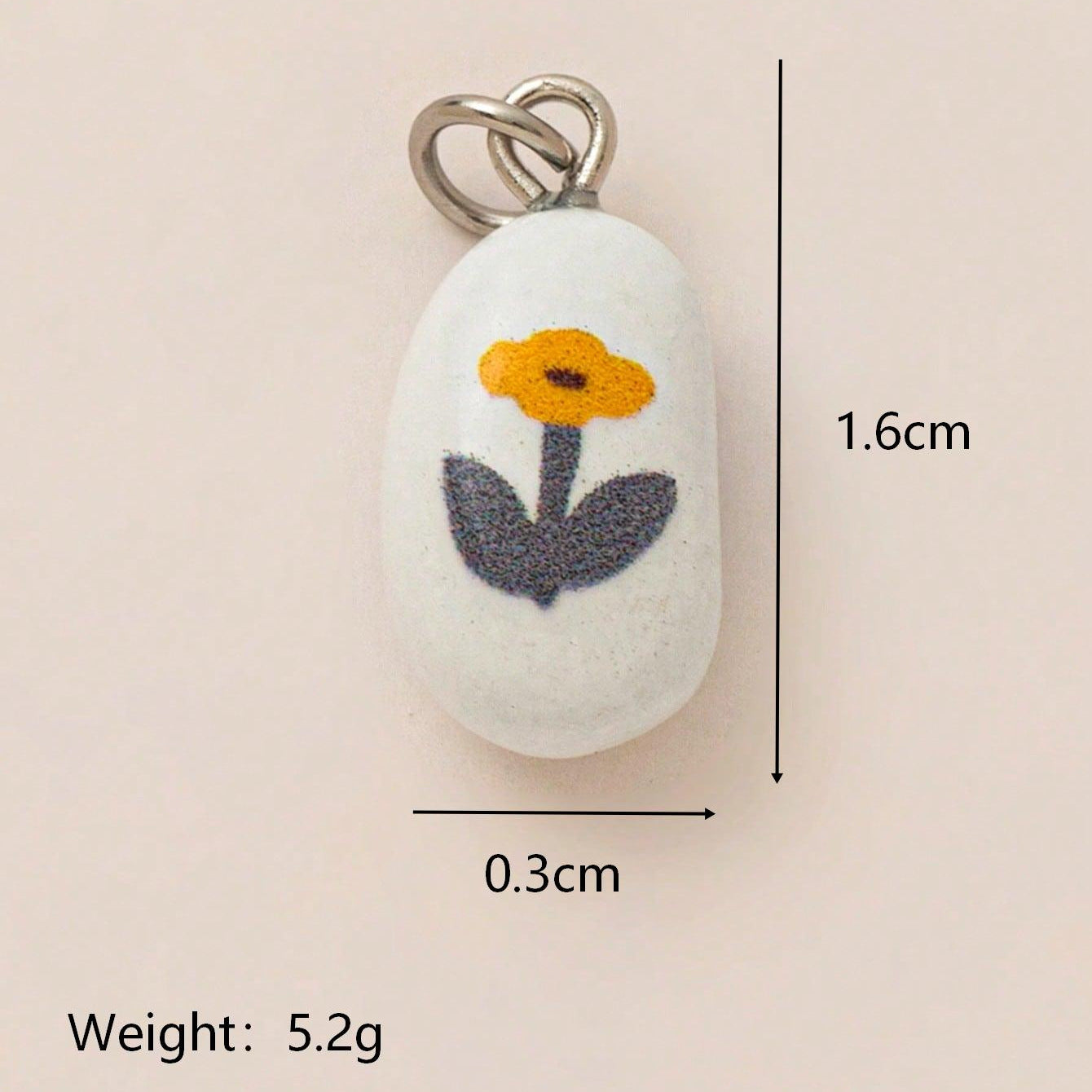 Geometric Animal Brass Plated Pendant