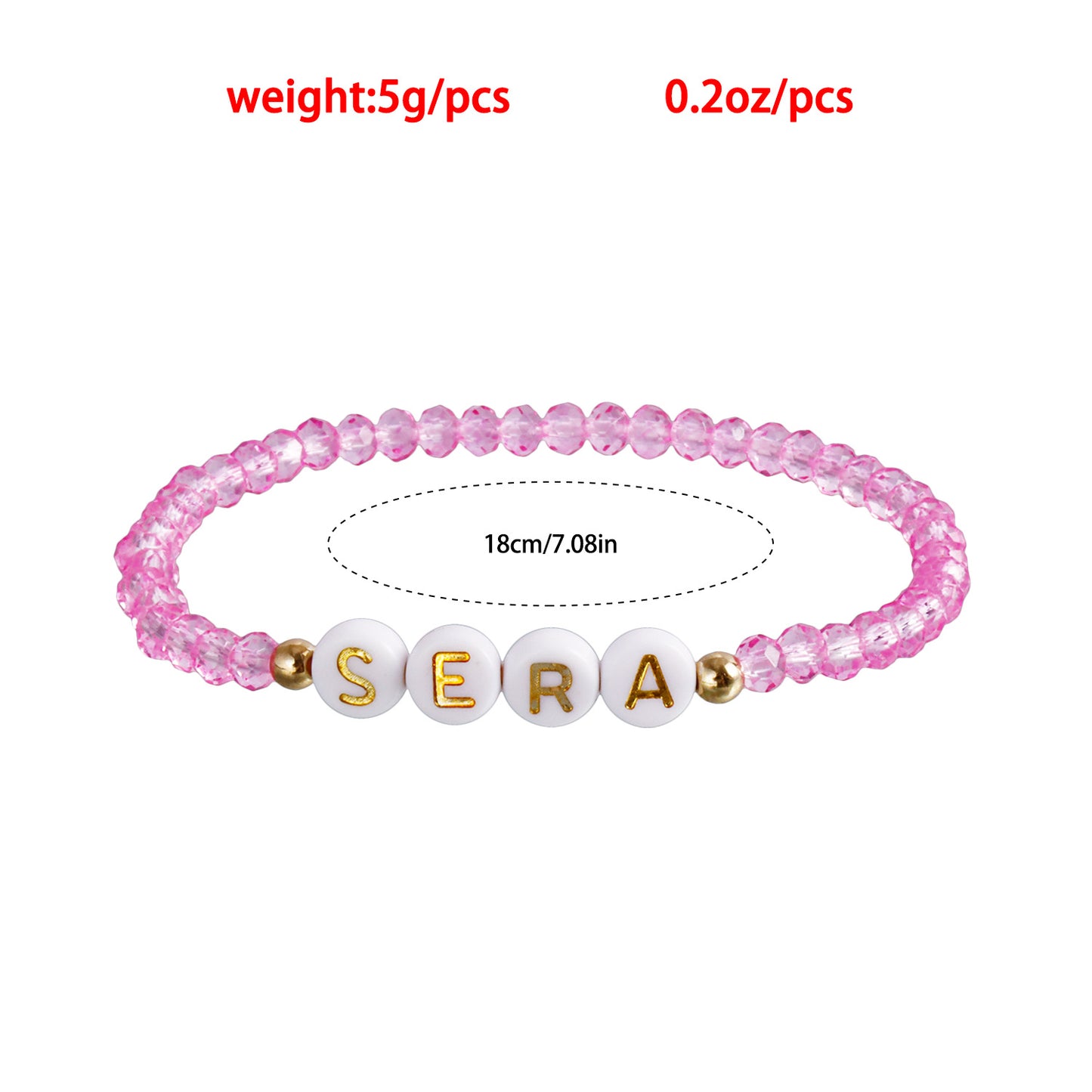 INS Style Geometric Beaded Bracelet with Plated Finish for Women, Round Bead Music Festival Fan Gift