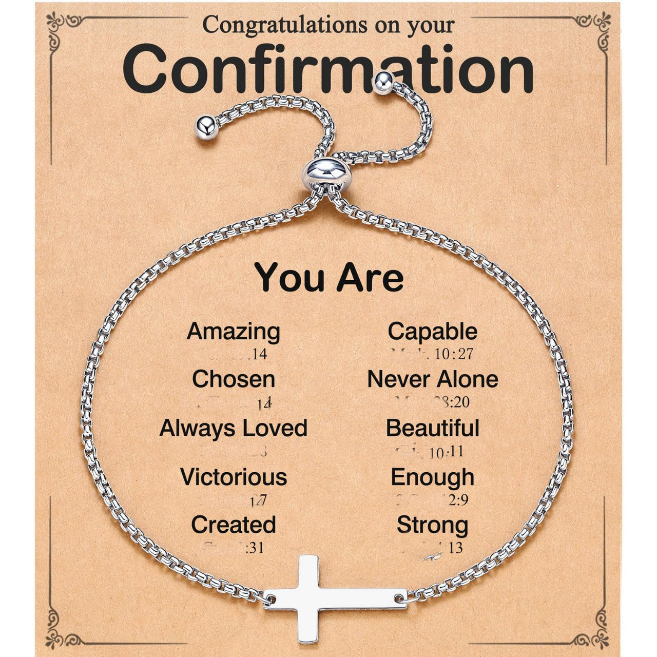 Elegant Stainless Steel Cross Bracelet for Women Adjustable Fashion Jewelry Gift