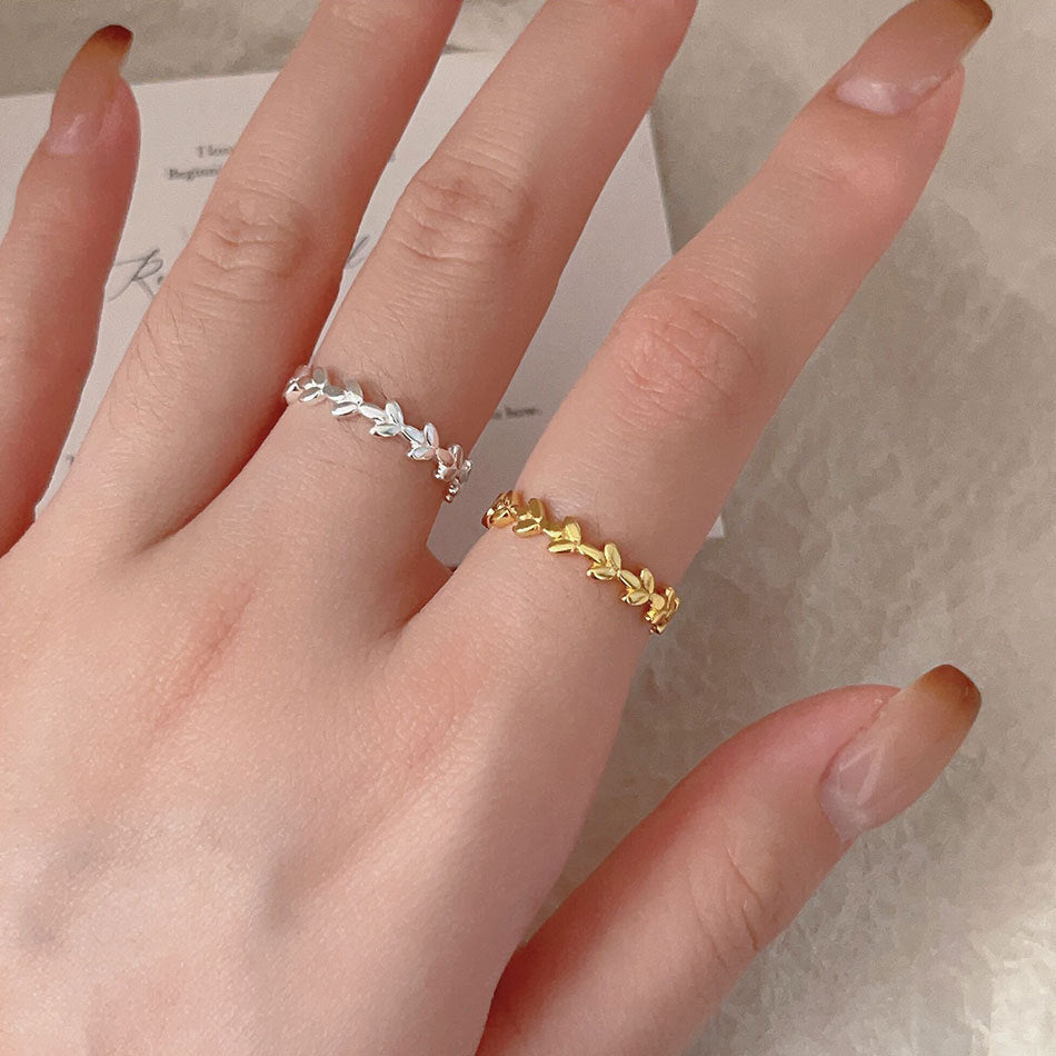 Minimalist Heart-Shaped 925 Sterling Silver Ring with Beveled Geometric Facets for Women