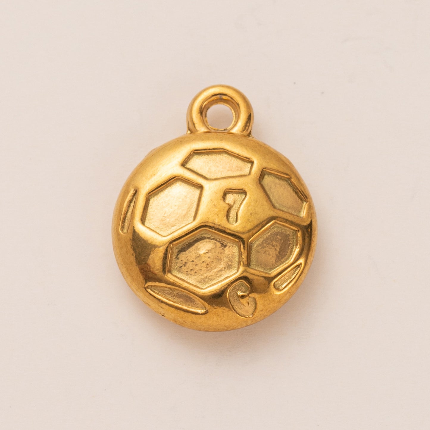 Sporty Vintage 18K Gold Plated Stainless Steel Ball Chain Necklace Charm Bar for Unisex