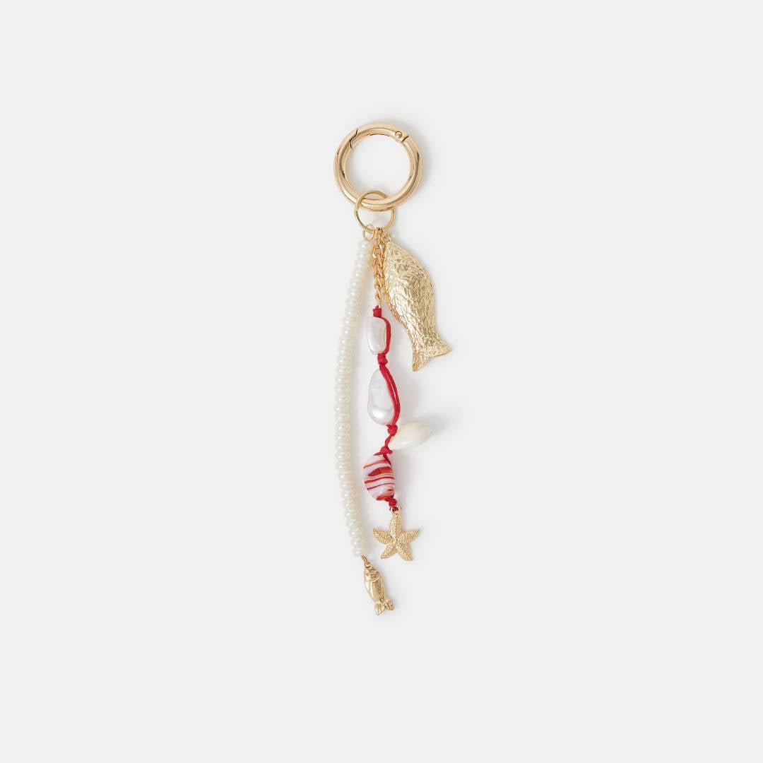 Vintage Minimalist Geometric Heart Teardrop Alloy Plated Bag Charm