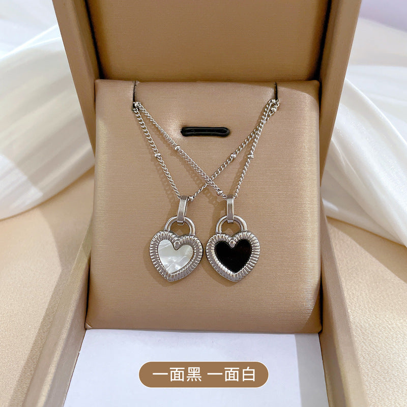 Minimalist Plated Titanium Steel Geometric Necklace for Unisex