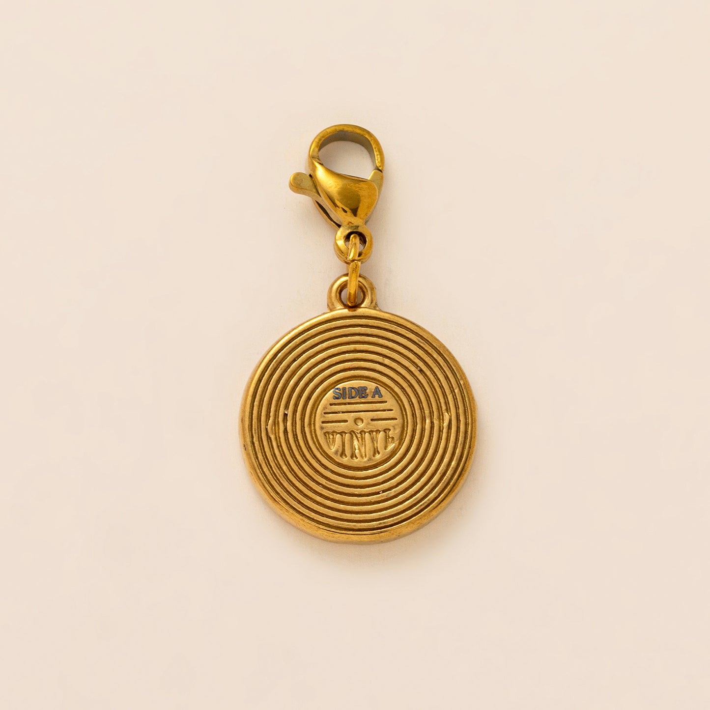 Minimalist Vintage Gold Plated Brass Geometric Charm Bar