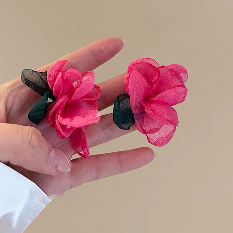 Pendientes Geométricos de Acrílico Estilo Vintage con Postes de Acero Chapado en Oro para Mujer