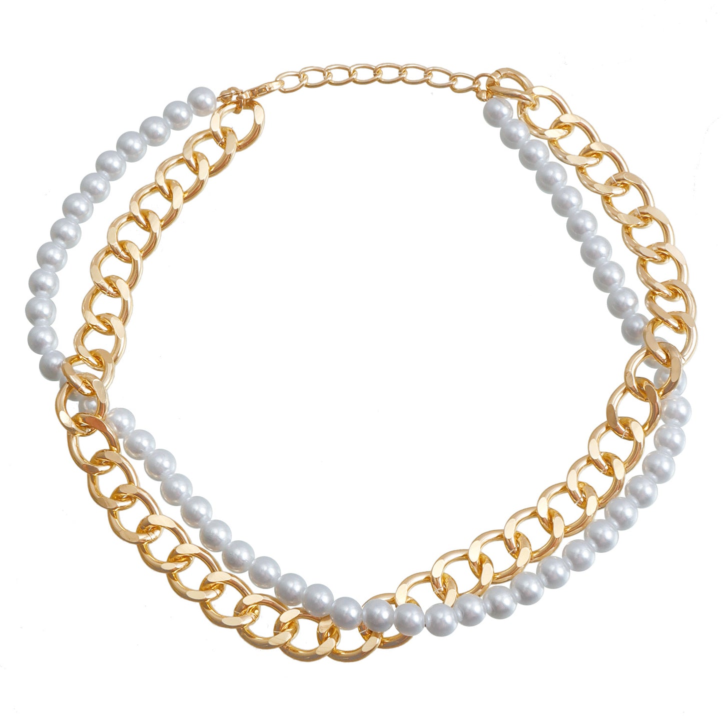 Collar de aleación de doble capa con diseño de cuerda trenzada de inspiración vintage y colgante geométrico para mujer