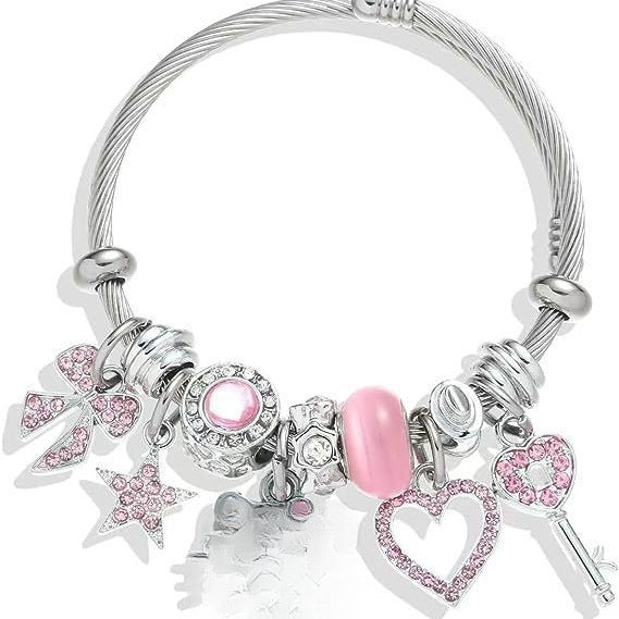 Sweet Cartoon Animal Alloy Plated Charm Bar Bracelet