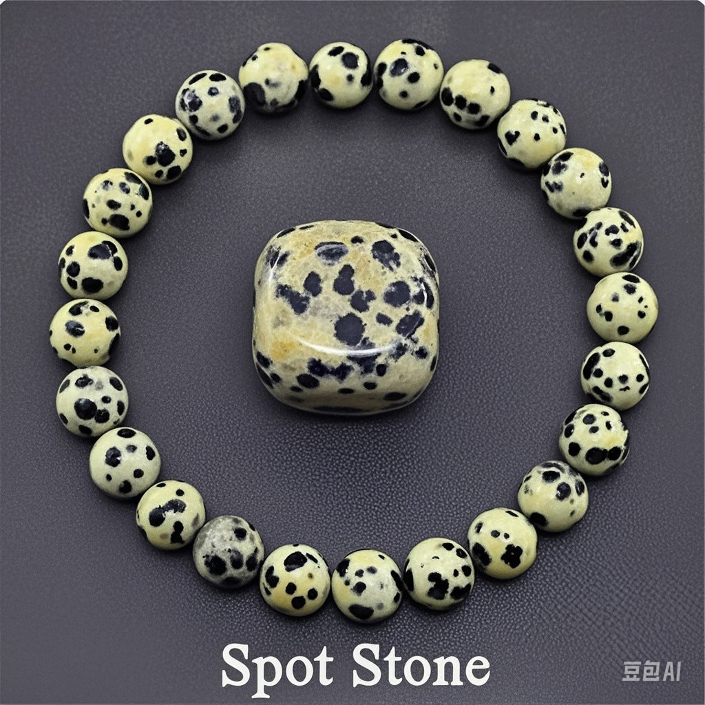 8mm Round Sunstone Rose Quartz Tiger Eye Agate Crystal Beaded Bracelet Unisex Geometric Handmade Jewelry