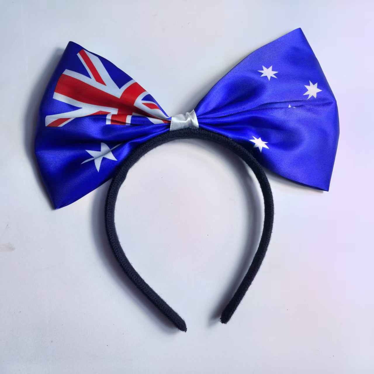 World Cup National Flag Bow Headband Resin Hair Accessory for Soccer Party