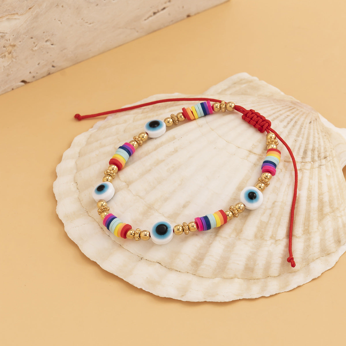 Bohemian Ethnic Resin Beaded Bracelet for Women