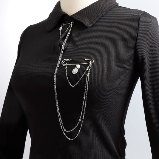 Fashionable Sunflower Pearl Brooch in Alloy with Plated Finish for Women Geometric Design Elegant Accessory