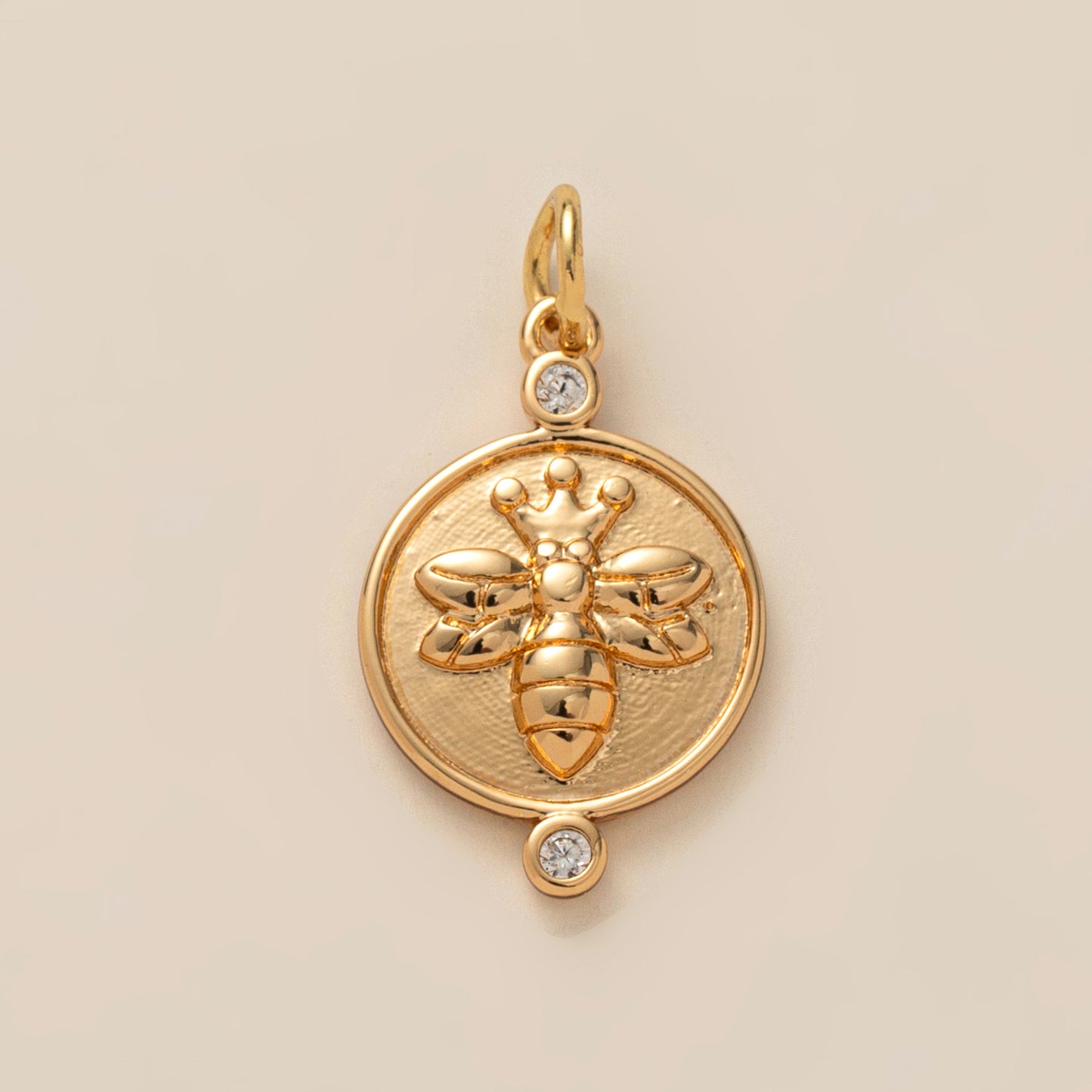 Vintage Gold Plated Stainless Steel Heart Charm Bar