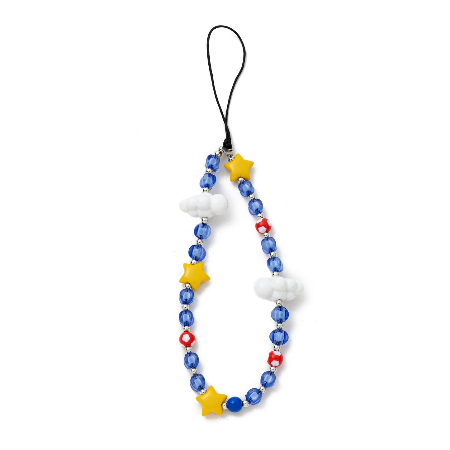 Heart Cloud Acrylic Plated Pendant Charm Chain