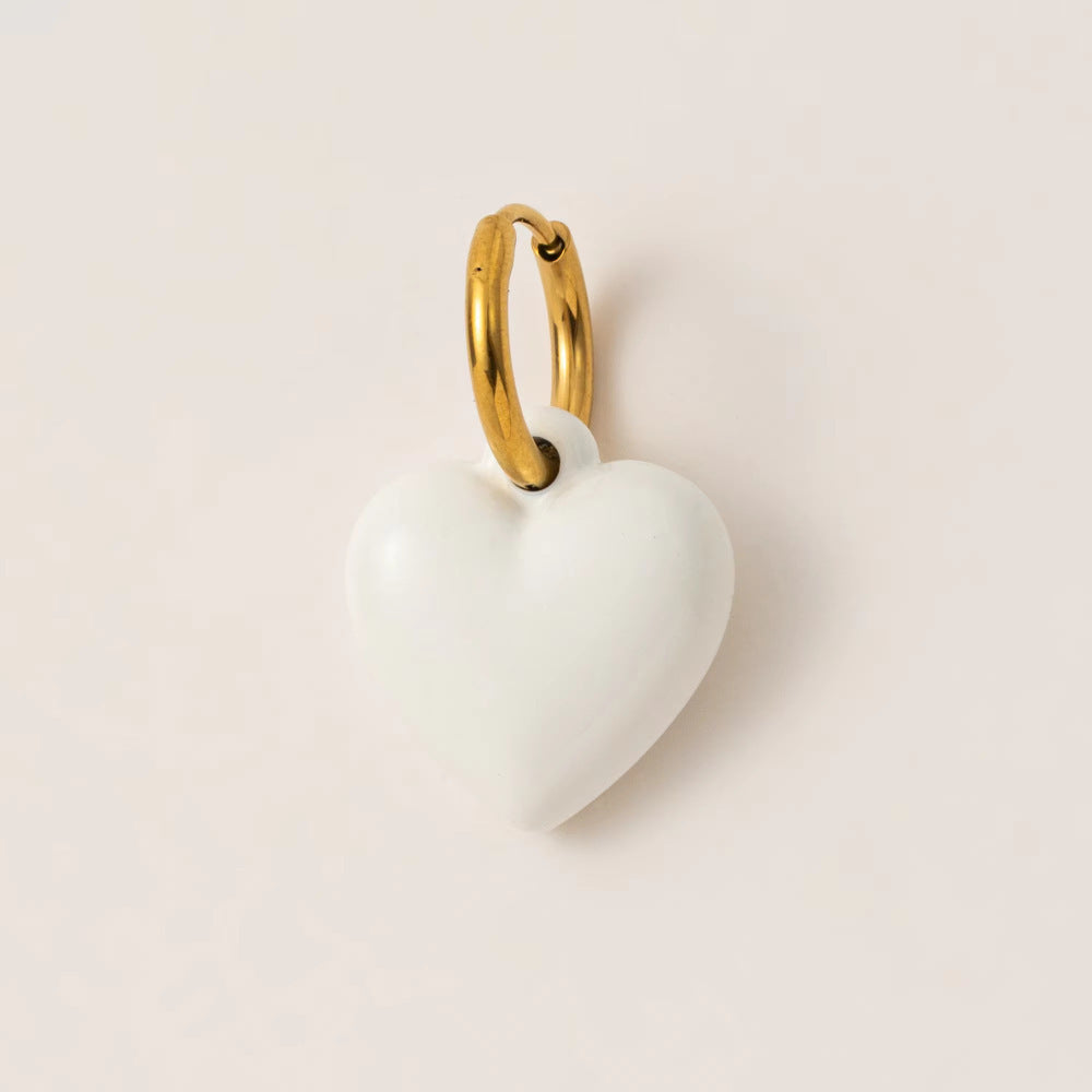 Sweet Heart Geometric Plated Stainless Steel Pendant Necklace Unisex