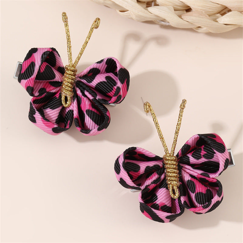 Natural Style Bow-Shaped Polyester Hair Clip for Girls with Ruffled and Mesh Details, Duckbill Hairpin in Princess Collection