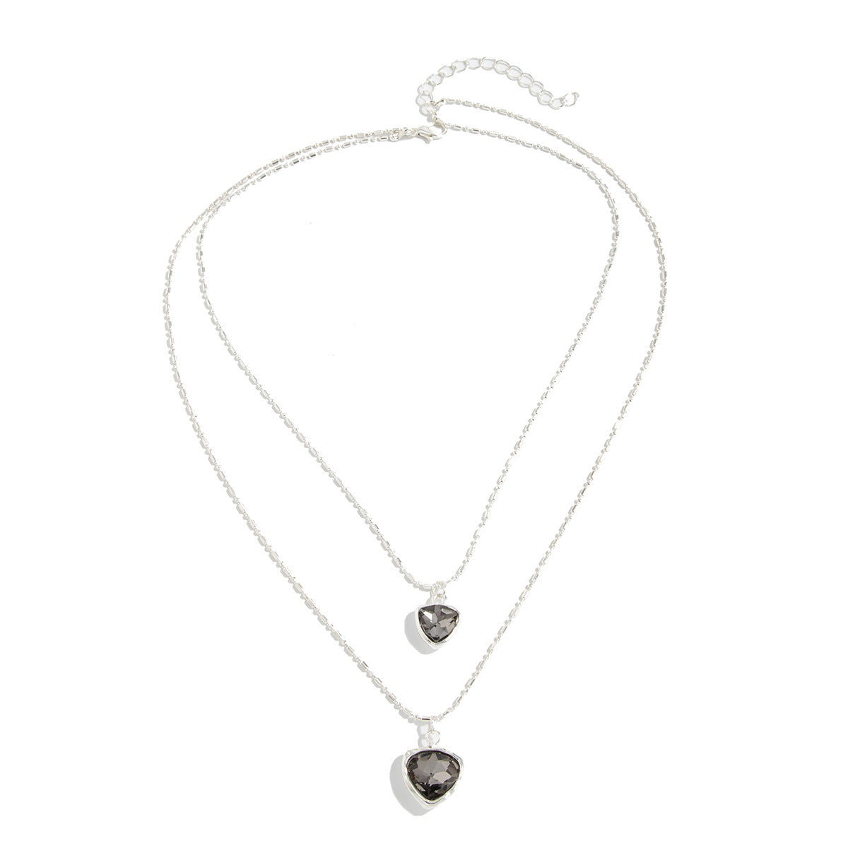 Minimalist Geometric Acrylic Pendant Plated Iron Necklace for Women