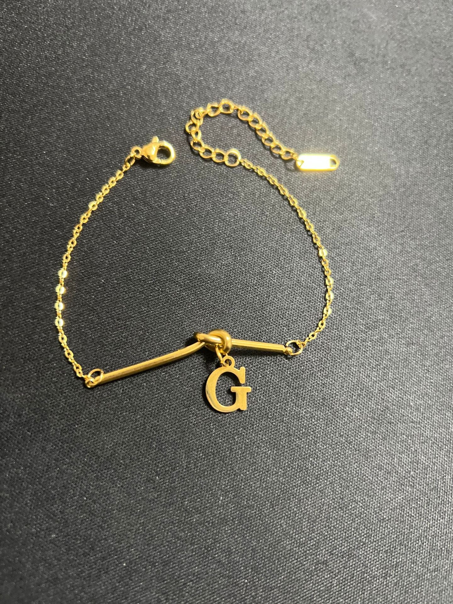 Original Design Letter Shape Titanium Steel Bracelet with Plating Finish for Men and Women