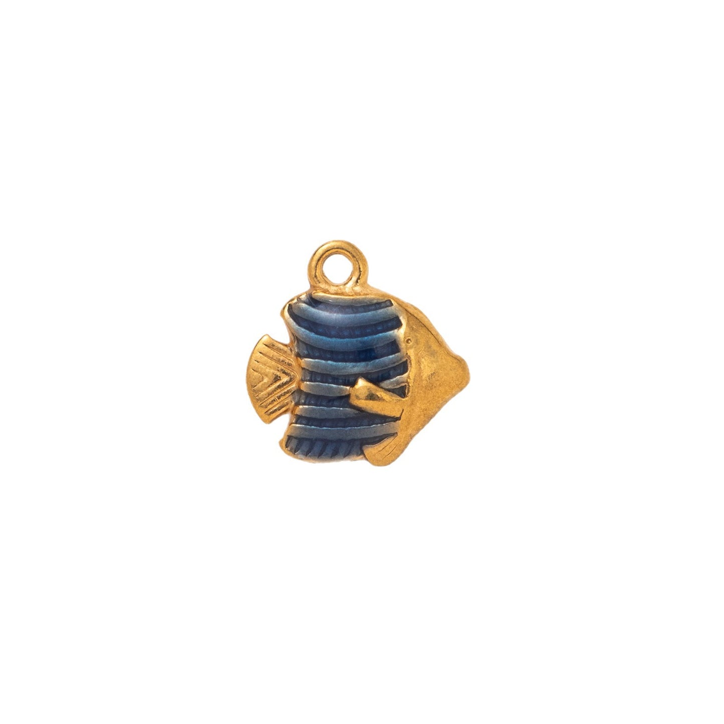 Vintage 18K Gold Plated PVD Stainless Steel Geometric Ocean Series Charm Bar