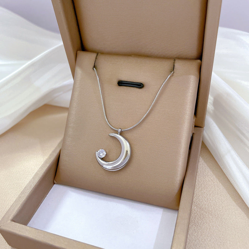 Minimalist Geometric Titanium Steel Plated Necklace for Unisex