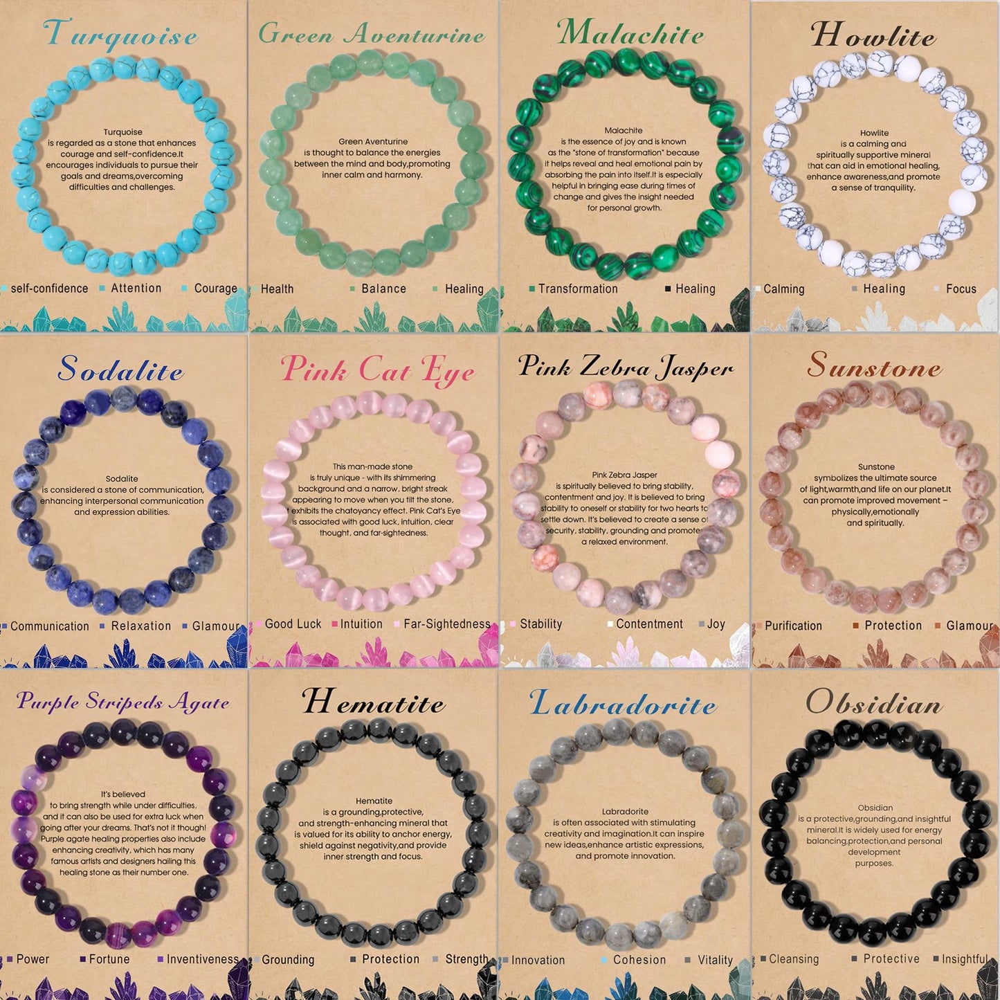 Vintage Bohemian 8mm Agate Cross Beaded Bracelet Unisex Religious Handmade Jewelry