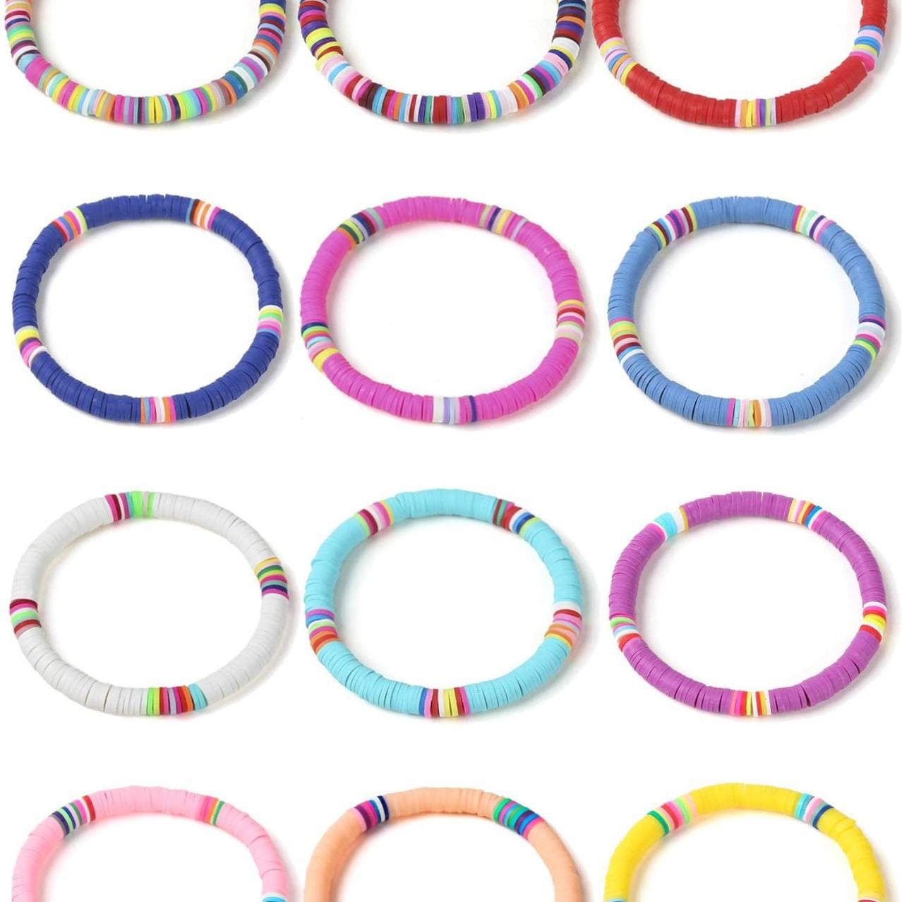 Bohemian Geometric Resin Bracelet Unisex Colorful Rainbow Hand Jewelry