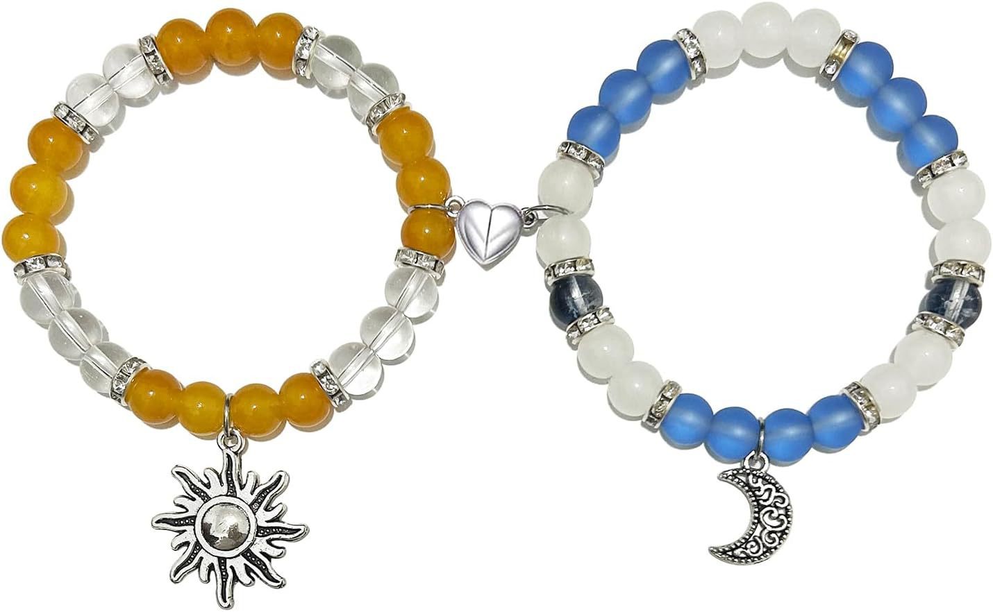 Sweet Heart Animal Shape Alloy Rhinestone Charm Bracelet for Couples