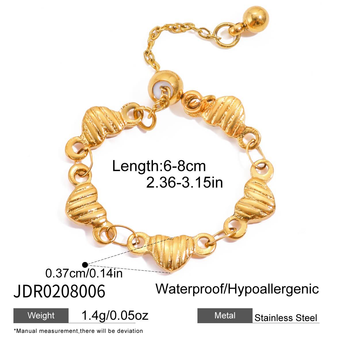 Anello Occhio di Tigre Geometrico in Acciaio al Titanio con Placcatura Sottovuoto PVD Oro per Donna Accessorio di Moda in Acciaio Inossidabile