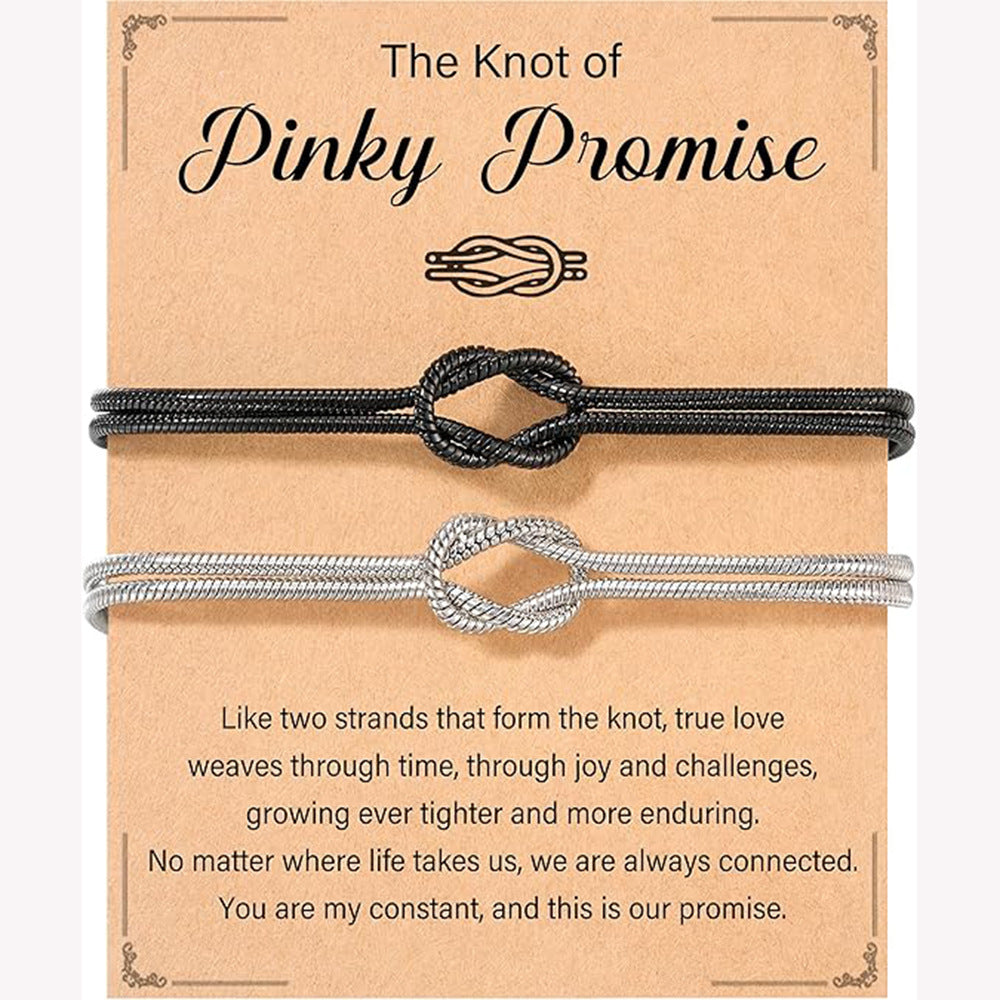 Minimalist Geometric Infinity Paperclip Chain Bracelet for Women
