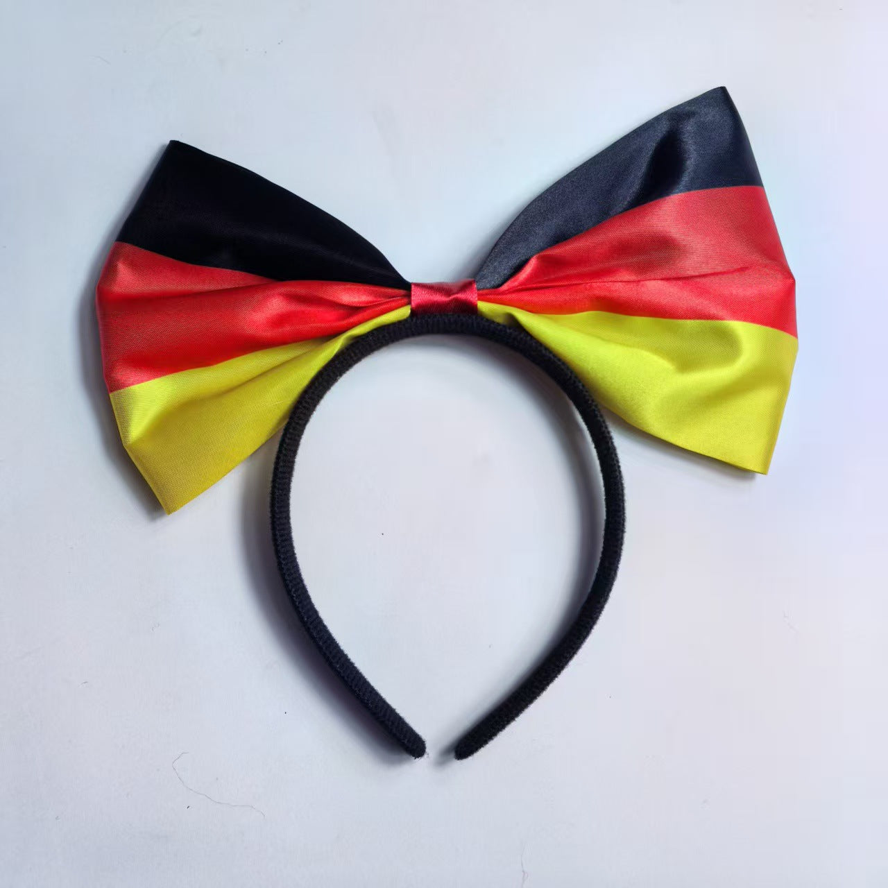 World Cup National Flag Bow Headband Resin Hair Accessory for Soccer Party