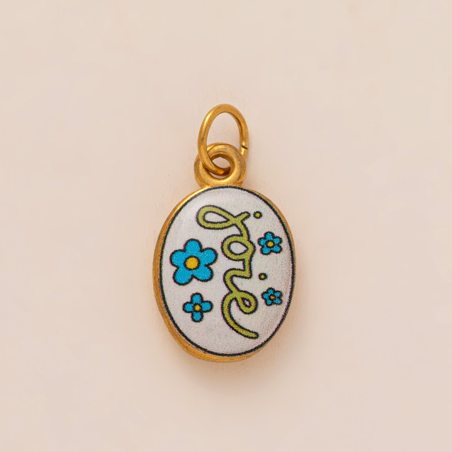 Sweet Floral Plated Alloy DIY Charm Bar Bag Pendant Keychain