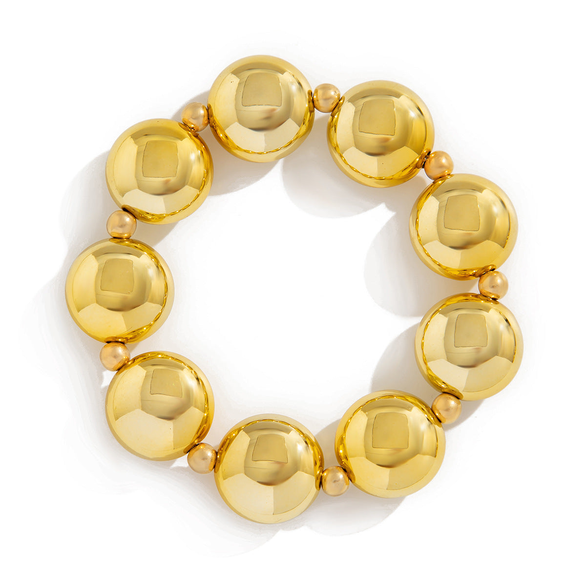 Pulsera barroca asimétrica geométrica de aleación con acabado pulido para mujer