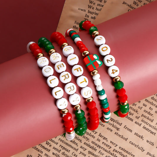 Minimalist Geometric Alloy Bracelet with Electroplated Finish for Women Christmas and Anniversary Gift
