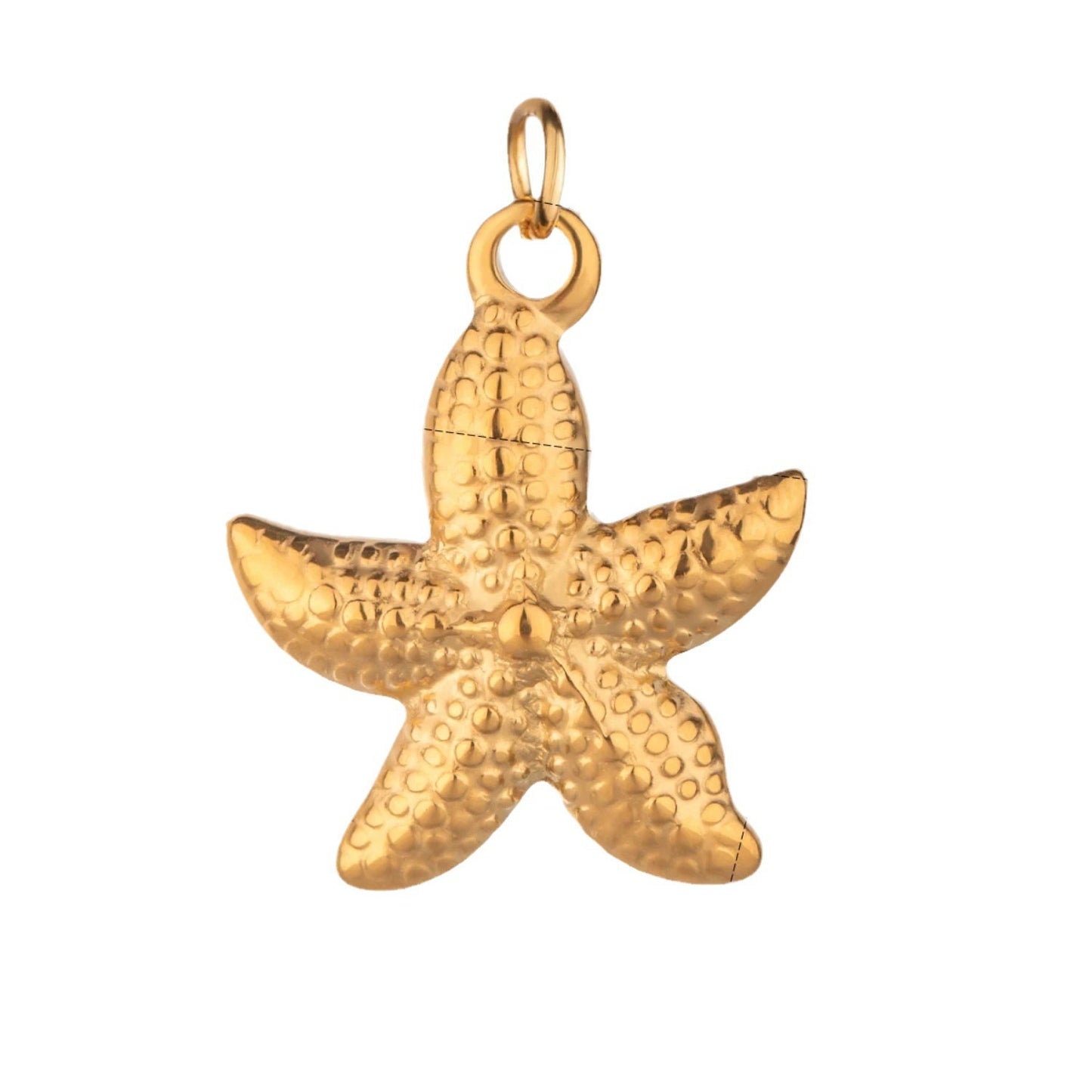 Minimalist Gold Plated Titanium Steel Star Necklace with Stainless Steel Pendant