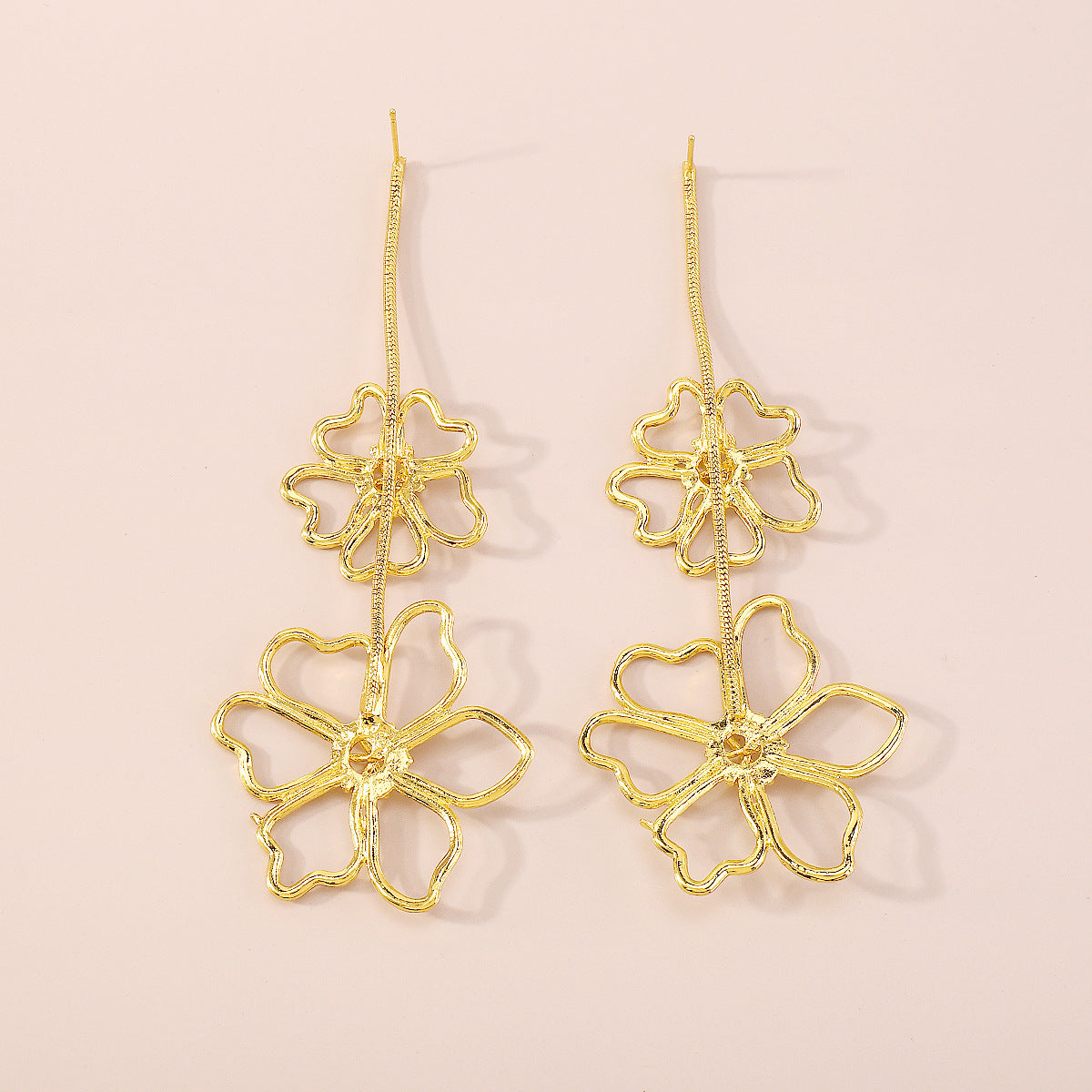 Collana Girocollo Floreale Vintage da Donna in Lega con Design Geometrico e Finitura Elettroplaccata