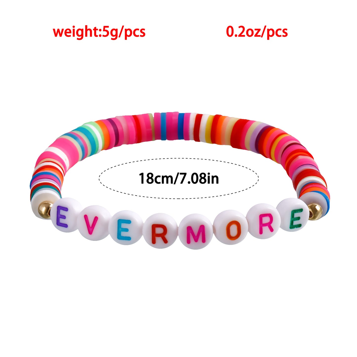 Bracciale Bohemien Geometrico in Argilla Polimerica con Finitura Placcata per Donna