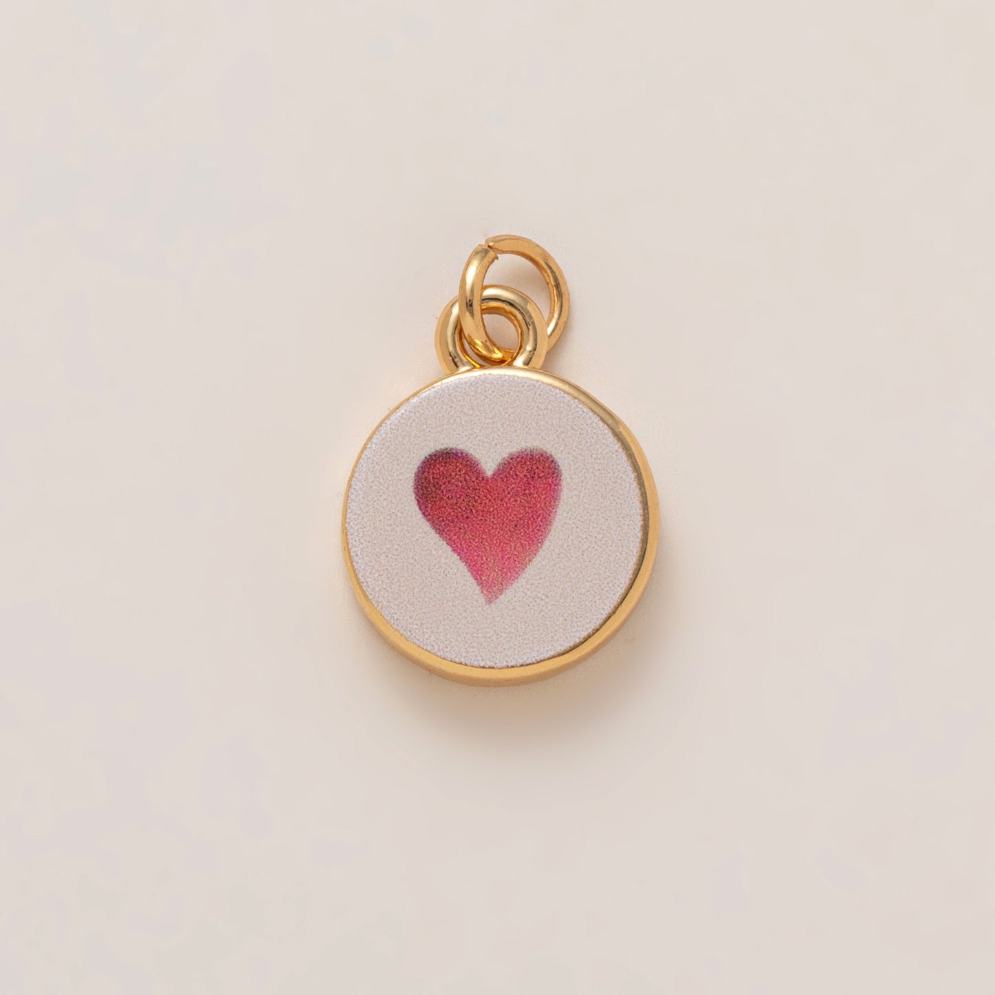 Minimalist Sweet Brass Plated Butterfly Heart Flower Charm Bar