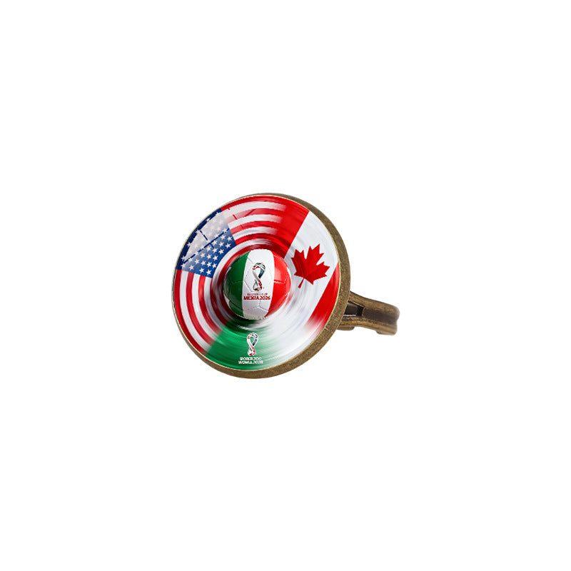 Sporty Geometric Alloy Plated Ring Unisex Fashion Jewelry