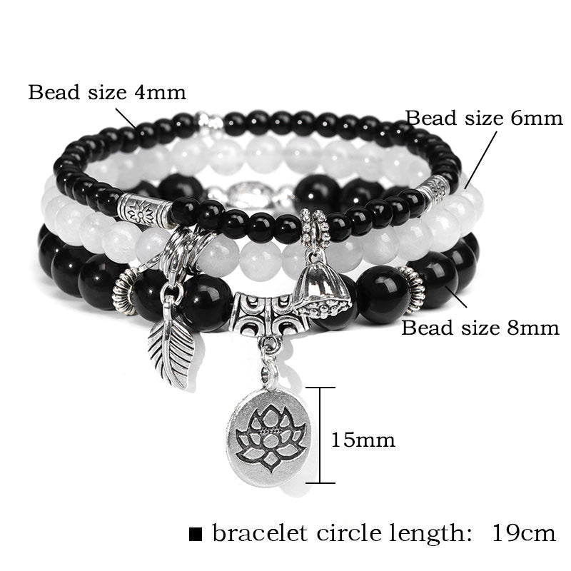 Bohemian Sweet Floral Agate Bracelet Unisex