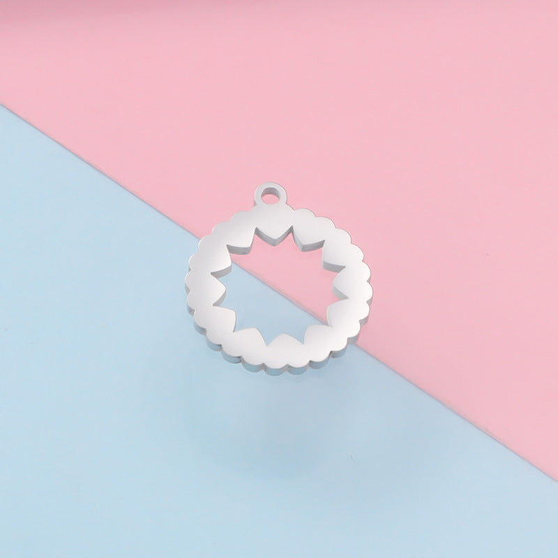Ciondolo a barra con lettera MOM placcato in acciaio inossidabile minimalista per il regalo della festa della mamma